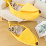 Cat and Dog Banana Bed